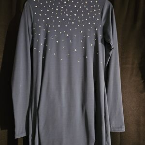 Embellished Long Sleeve Dress